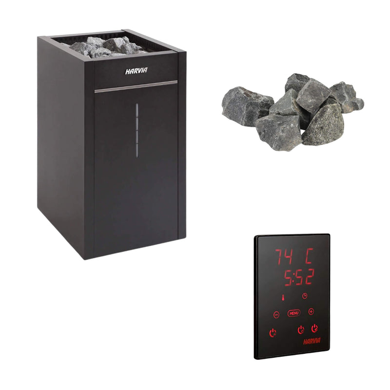 Harvia Virta UL Certified Electric Sauna Heater with Digital Xenio Control Panel and WiFi Remote Control