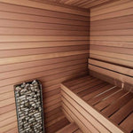 Huum Cliff Mini 4 3.5KW Electric Sauna Heater With Digital Controller & Sauna Stones