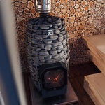 Huum Hive Flow Mini 8.5KW Wood-Burning Sauna Stove With Ash Drawer & Sauna Stones