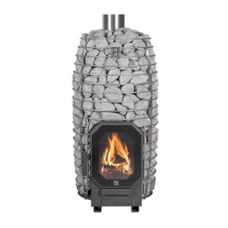 Huum Hive Flow Mini 8.5KW Wood-Burning Sauna Stove With Ash Drawer & Sauna Stones