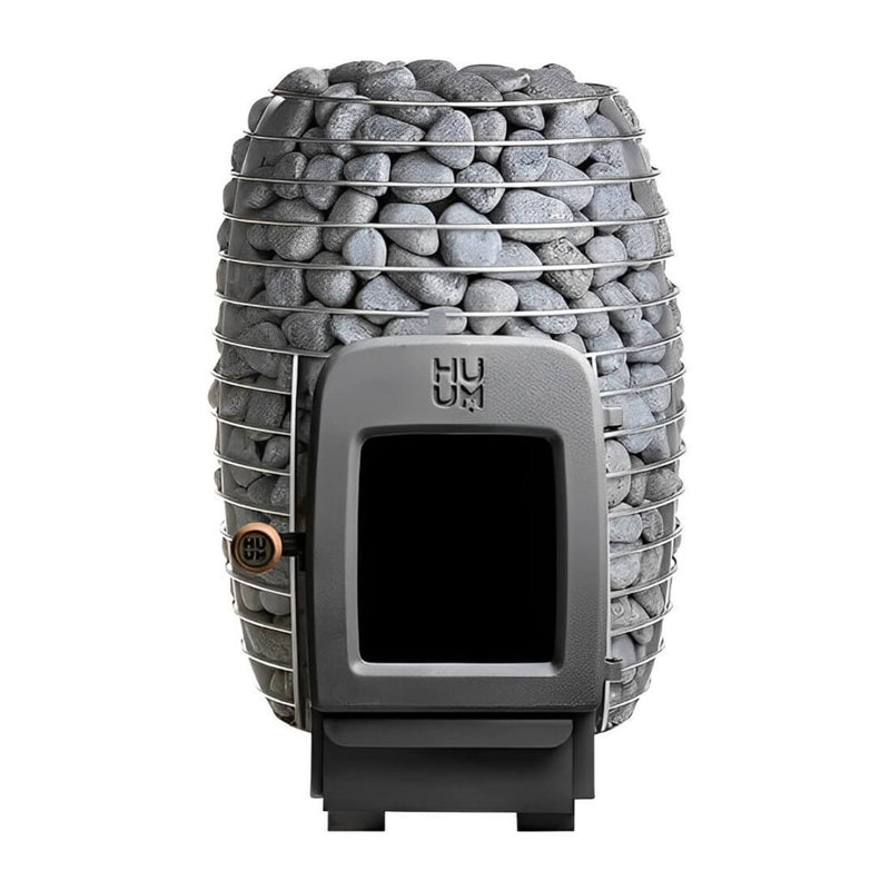 Huum Hive Heat 12KW Wood-Burning Sauna Stove With Sauna Stones
