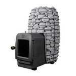 Huum Hive Heat LS 12KW Sauna Stove With Firebox Extension & Sauna Stones