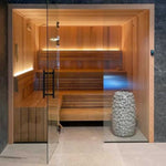 Huum Hive Mini Floor Mount Traditional Steel Sauna Heater With Digital Controller & Sauna Stones