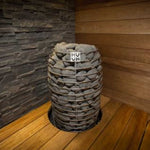 Huum Hive Mini Floor Mount Traditional Steel Sauna Heater With Digital Controller & Sauna Stones