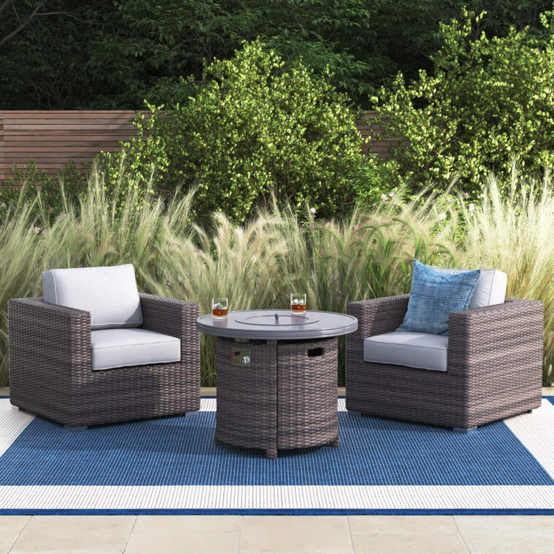 Alora 3-Piece Modular Rattan Patio Sofa Set With Weather-Resistant Cushions