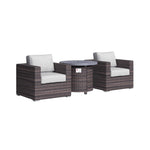 Alora 3-Piece Modular Rattan Patio Sofa Set With Weather-Resistant Cushions