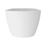 Nuvia 59-Inch Luxury Solid Surface Matte White Freestanding Soaking Tub