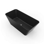 Nuvia 67-Inch Luxury Freestanding Solid Surface Soaking Bathtub