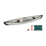 Sea Eagle 3-People TC16 High Pressure All Drop Stitch Inflatable Travel Canoe 16FT