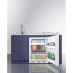 Summit Turnkey Caldera Kitchenette With A Cooktop, Refrigerator-Freezer, Sink, And Pre-Installed Cabinetry