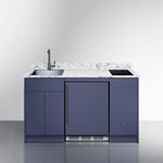 Summit Turnkey Caldera Kitchenette With A Cooktop, Refrigerator-Freezer, Sink, And Pre-Installed Cabinetry