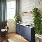 Summit Turnkey Caldera Kitchenette With A Cooktop, Refrigerator-Freezer, Sink, And Pre-Installed Cabinetry